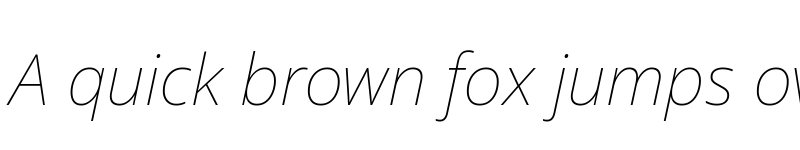 Preview of Noto Sans Thin Italic font