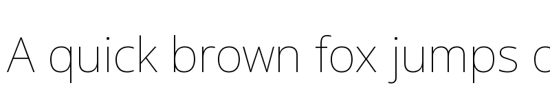 Preview of Noto Sans Thin font