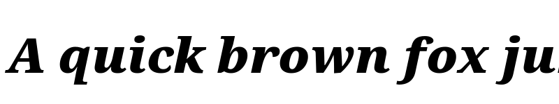 Preview of Noto Serif Black Italic font