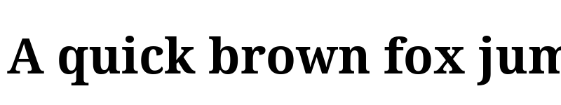 Preview of Noto Serif Bold font