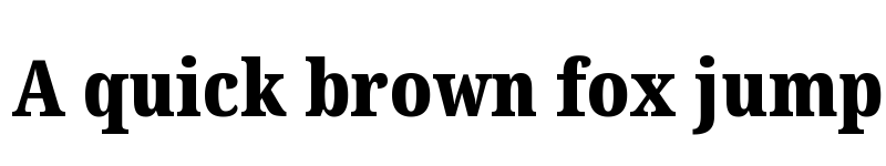 Preview of Noto Serif Condensed Black font