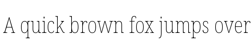 Preview of Noto Serif Condensed Thin font