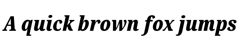 Preview of Noto Serif ExtraCondensed Black Italic font