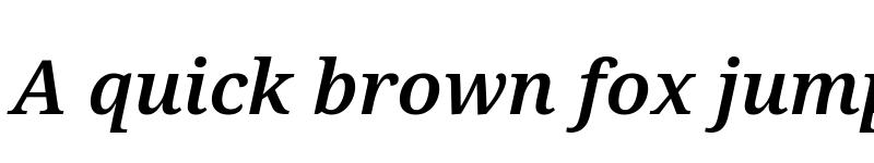 Preview of Noto Serif SemiBold Italic font