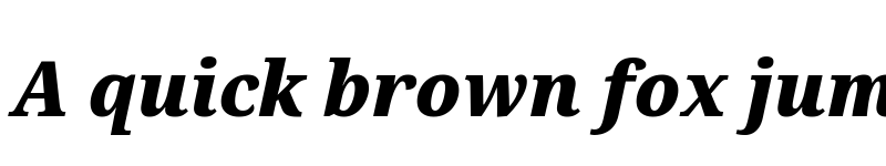 Preview of Noto Serif SemiCondensed Black Italic font