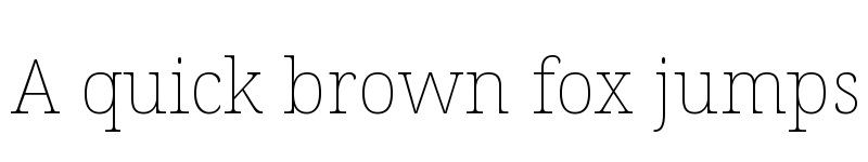 Preview of Noto Serif Thin font