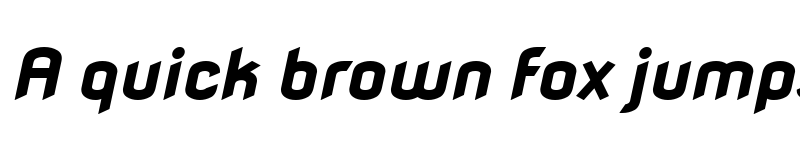 Preview of Nova Flat Bold Oblique font