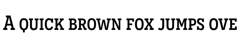 Preview of Novecento slab narrow Medium font