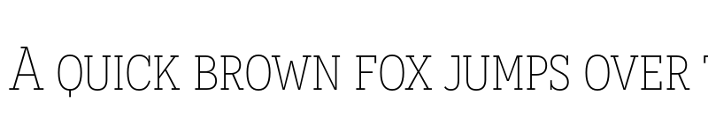 Preview of Novecento slab narrow UltraLight font