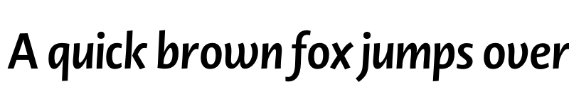 Preview of Novel Display Bold It font