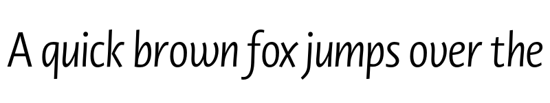 Preview of Novel Display Cnd Italic font