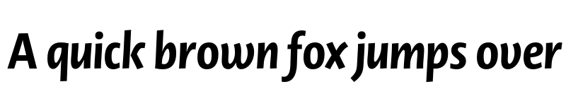 Preview of Novel Display Cnd XBold It font