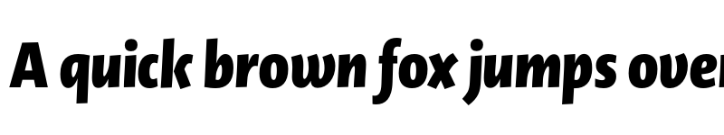 Preview of Novel Display XCnd XBlack It font