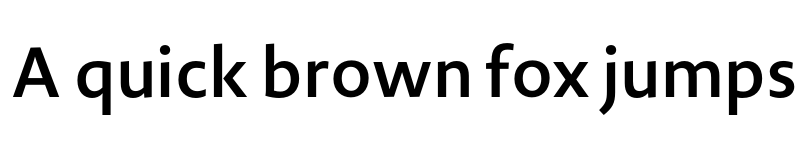 Preview of Novel Sans Ar SemiBd font