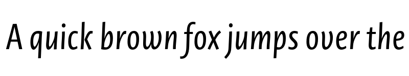 Preview of Novel Sans Cy Cmp Italic font