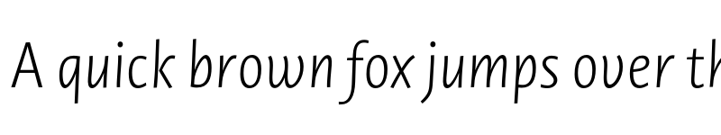 Preview of Novel Sans Cy Cnd XLight It font