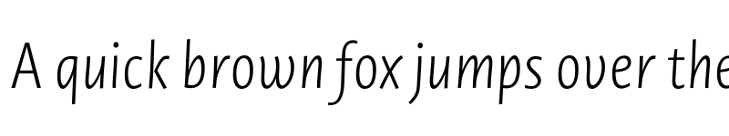 Preview of Novel Sans Cy XCnd XLight It font