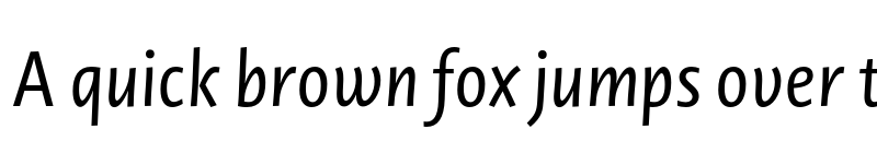 Preview of Novel Sans Gr Cnd Italic font