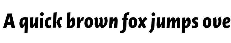 Preview of Novel Sans Gr Cnd XBold It font