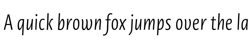 Preview of Novel Sans Gr XCmp Light It font