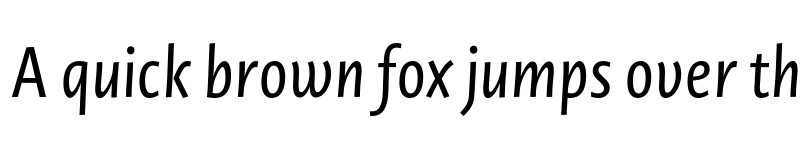 Preview of Novel Sans Gr XCnd Italic font