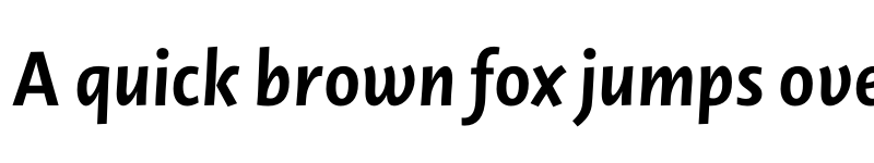 Preview of Novel Sans Pro Bold It font