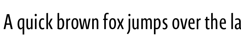 Preview of Novel Sans Pro XCmp Regular font