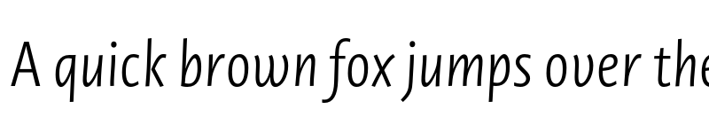 Preview of Novel Sans Pro XCnd Light It font