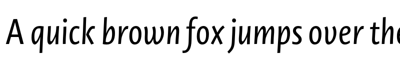 Preview of Novel SansCond Pro Regular Italic font