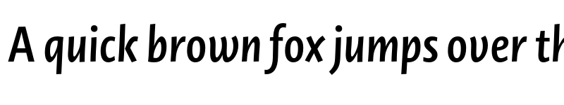 Preview of Novel SansCond Pro SemiBold Italic font