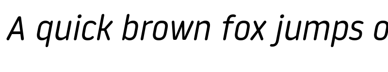 Preview of Noway Round Italic font