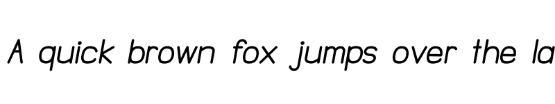 Preview of NTS Akkhara Bold Italic font