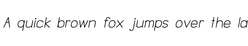 Preview of NTS Akkhara Italic font