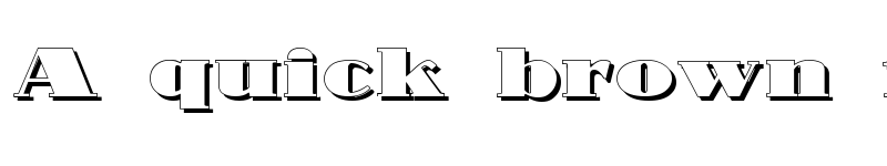 Preview of Nubian Shadow font