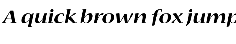 Preview of Nueva Std Bold Expanded Italic font