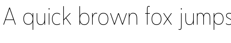 Preview of Nugo Sans Light font