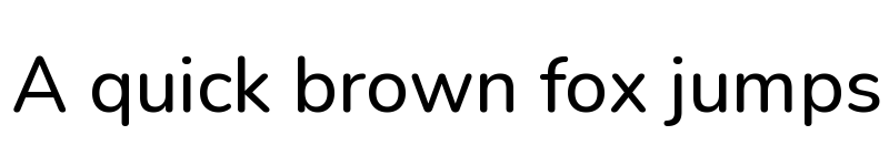 Preview of Nunito Medium font