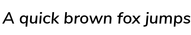 Preview of Nunito Sans SemiBold Italic font