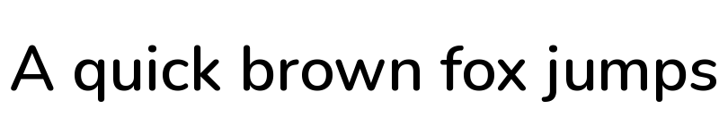 Preview of Nunito SemiBold font