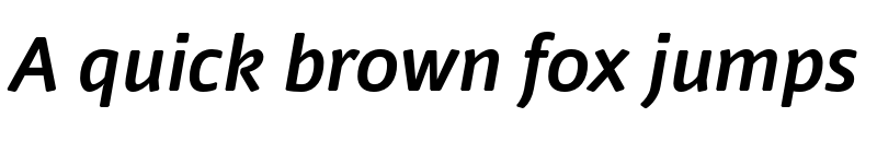 Preview of Nuvo Pro Bold Italic font