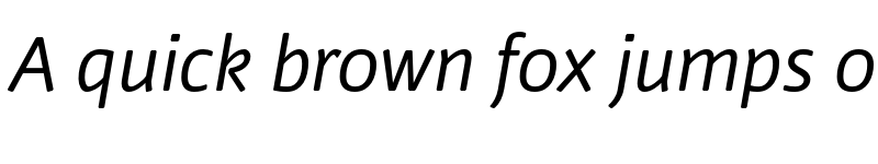 Preview of Nuvo Pro Italic font