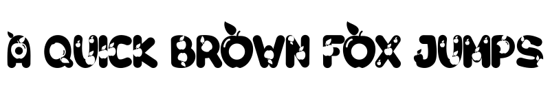 Preview of O Apple Regular font