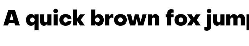 Preview of Object Sans Heavy font