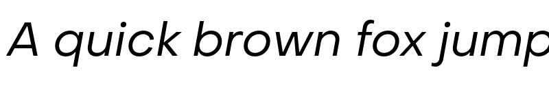 Preview of Object Sans Slanted font