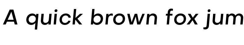 Preview of Objectivity Medium Slanted font