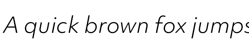 Preview of Objektiv Mk1 Light Italic font