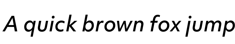 Preview of Objektiv Mk1 Medium Italic font