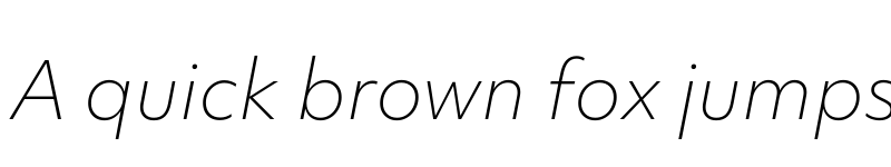 Preview of Objektiv Mk1 Thin Italic font