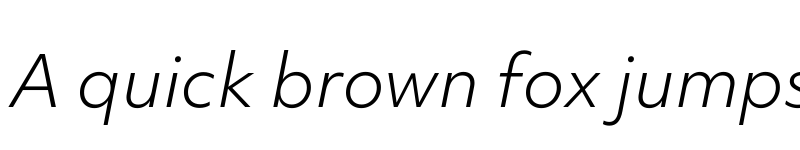 Preview of Objektiv Mk2 Light Italic font