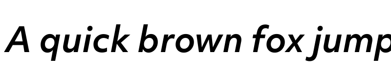 Preview of Objektiv Mk3 Trial SemiBold Italic font